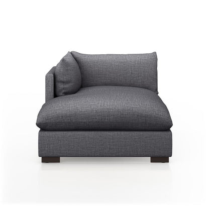 Four Hands - Atelier - Build Your Own: Westwood Sectional - Left Chaise Piece - 43.5in - Bennett Charcoal - 227987-001 veiw 2