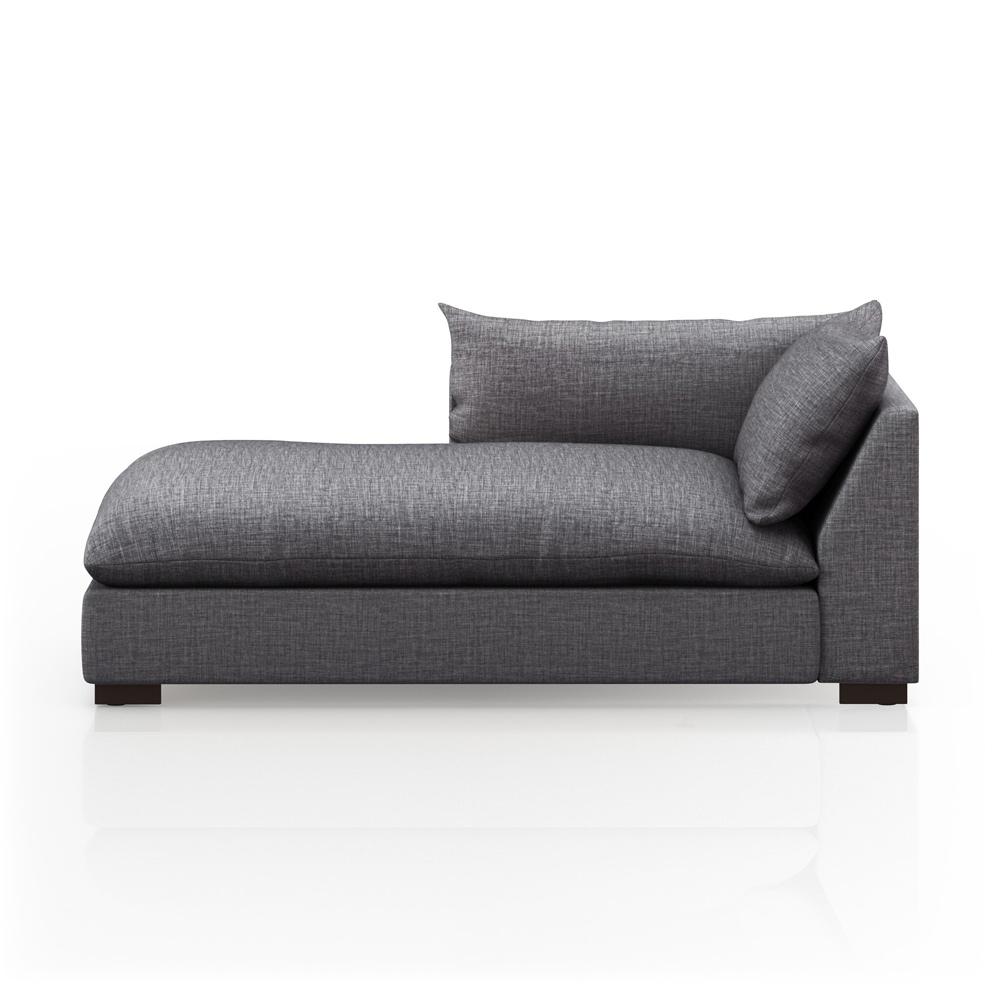 Four Hands - Atelier - Build Your Own: Westwood Sectional - Left Chaise Piece - 43.5in - Bennett Charcoal - 227987-001 veiw 3