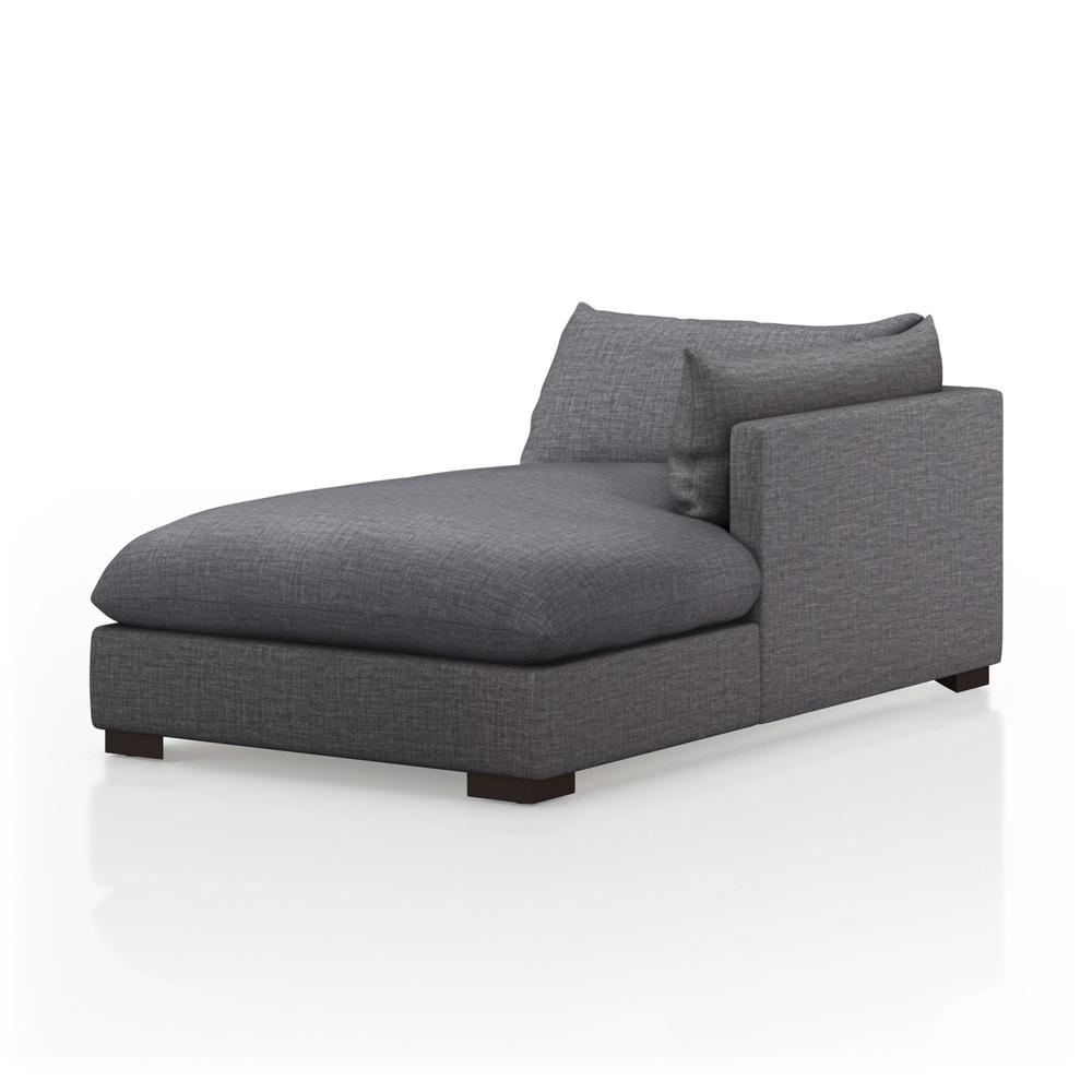 Four Hands - Atelier - Build Your Own: Westwood Sectional - Right Chaise Piece - 43.5in - Bennett Charcoal - 229539-001 veiw 1
