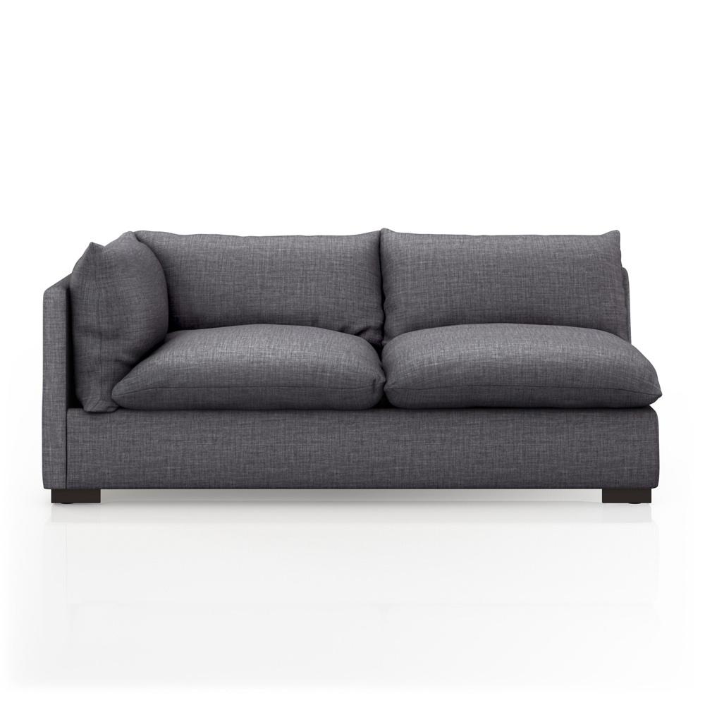 Four Hands - Atelier - Build Your Own: Westwood Sectional - Right Chaise Piece - 43.5in - Bennett Charcoal - 229539-001 veiw 2