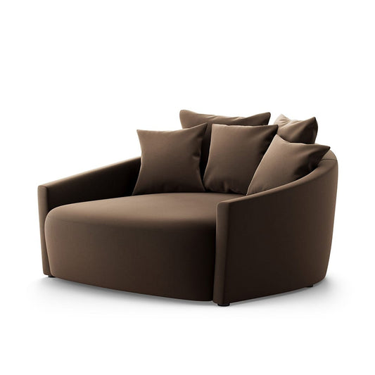 Four Hands - Atelier - Chloe Media Lounger - Crypton Henry Coffee - 102766-014_CLOSEOUT view 1