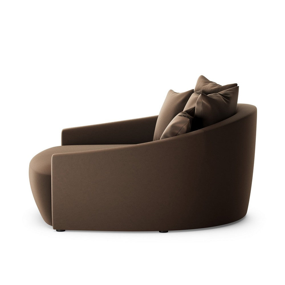 Four Hands - Atelier - Chloe Media Lounger - Crypton Henry Coffee - 102766-014_CLOSEOUT view 3