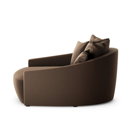 Four Hands - Atelier - Chloe Media Lounger - Crypton Henry Coffee - 102766-014_CLOSEOUT view 3