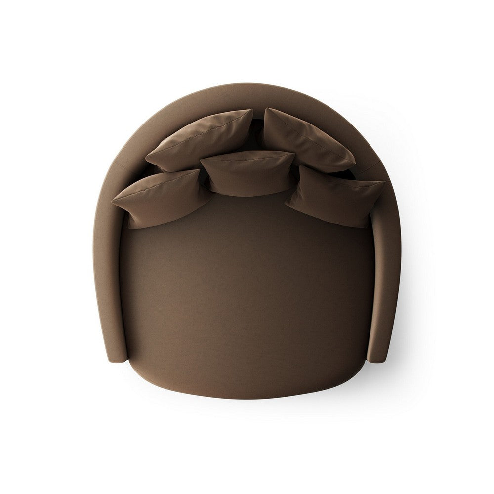 Four Hands - Atelier - Chloe Media Lounger - Crypton Henry Coffee - 102766-014_CLOSEOUT view 4