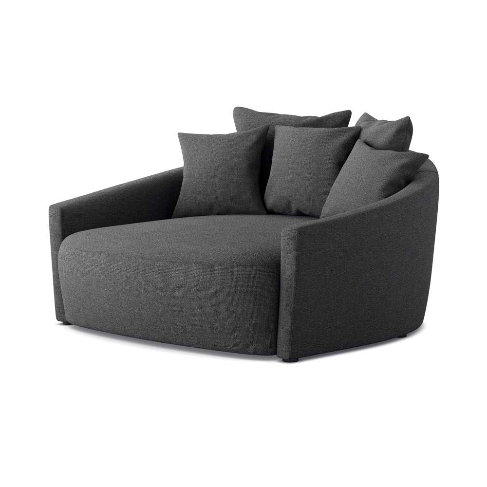 Four Hands - Atelier - Chloe Media Lounger-Gibson Smoke - 102766-004 veiw 1