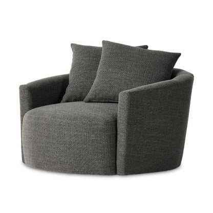 Four Hands - Atelier - Chloe Swivel Chair-Gibson Smoke - 228290-002 veiw 1