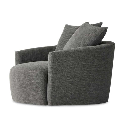 Four Hands - Atelier - Chloe Swivel Chair-Gibson Smoke - 228290-002 veiw 2