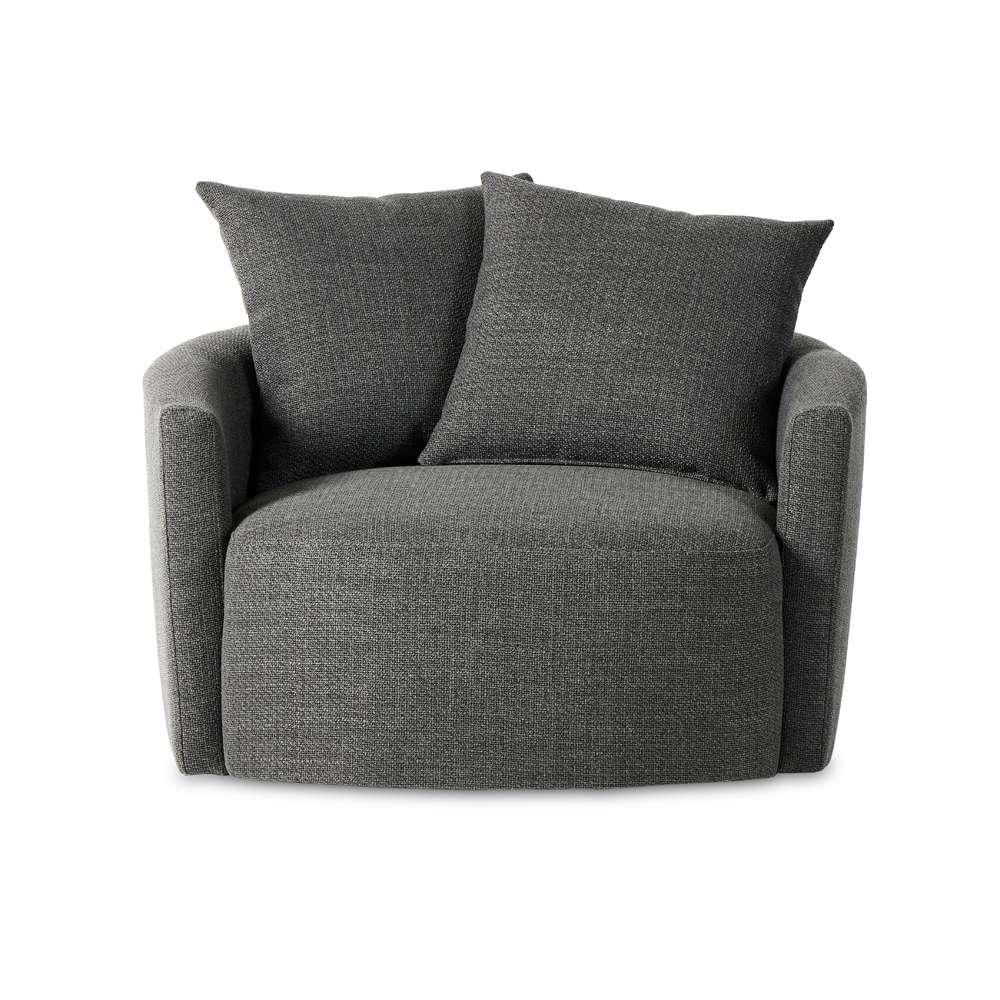 Four Hands - Atelier - Chloe Swivel Chair-Gibson Smoke - 228290-002 veiw 3