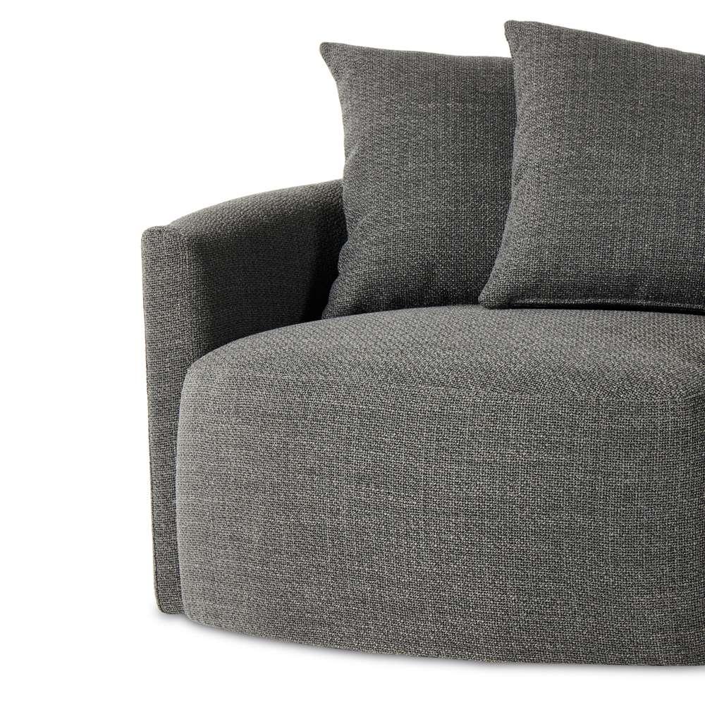 Four Hands - Atelier - Chloe Swivel Chair-Gibson Smoke - 228290-002 veiw 10
