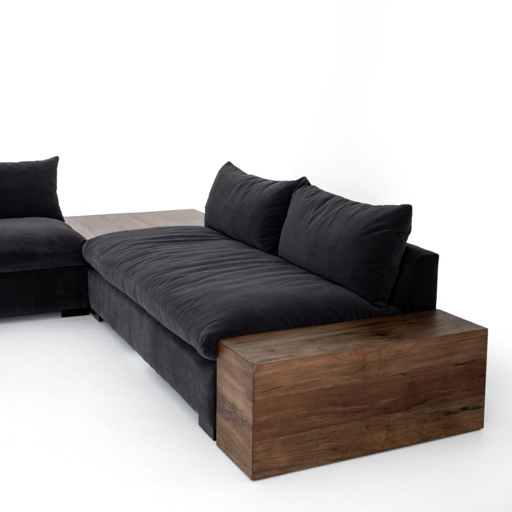 Four Hands - Grant Armless Sofa - Henry Charcoal - UATR-010-1-152 veiw 8