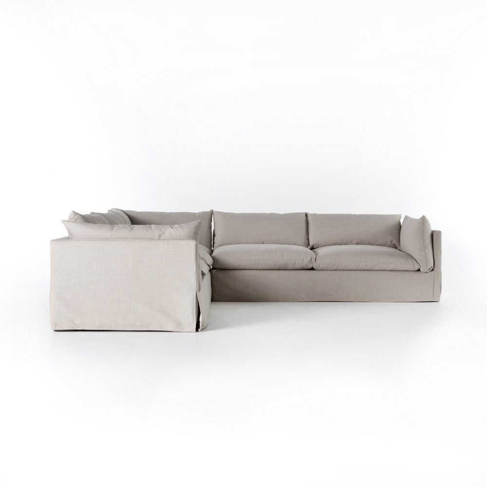 Four Hands - Atelier - Habitat Slipcover 3-Piece Sectional - Bennett Moon - UATR-018-925_CLOSEOUT view 3