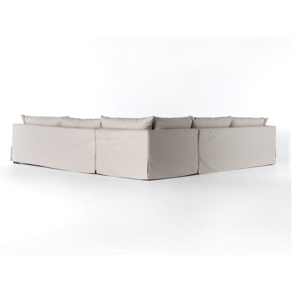 Four Hands - Atelier - Habitat Slipcover 3-Piece Sectional - Bennett Moon - UATR-018-925_CLOSEOUT view 4