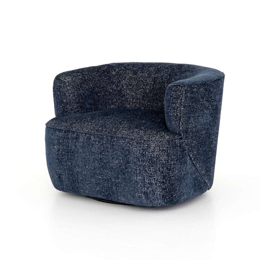 Four Hands - Atelier - Mila Swivel Chair-Comal Azure - UATR-060-817P veiw 1