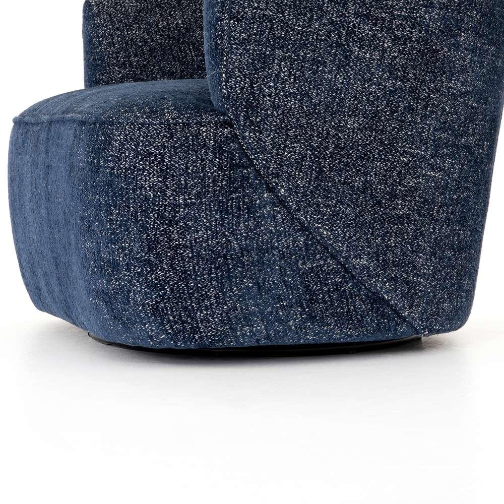 Four Hands - Atelier - Mila Swivel Chair-Comal Azure - UATR-060-817P veiw 3