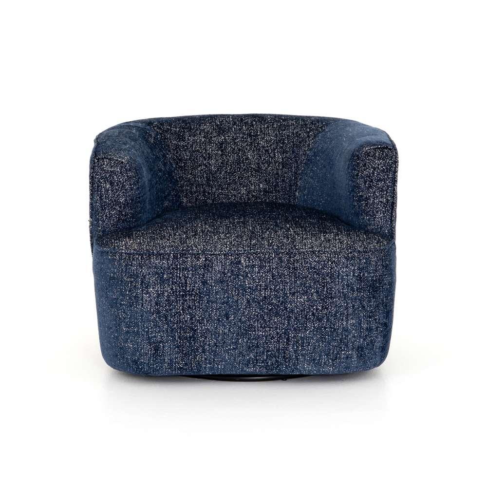 Four Hands - Atelier - Mila Swivel Chair-Comal Azure - UATR-060-817P veiw 7