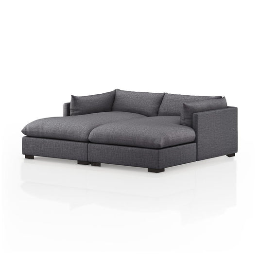 Four Hands - Atelier - Westwood Double Chaise Sectional - Bennett Charcoal - 232726-002_CLOSEOUT view 1
