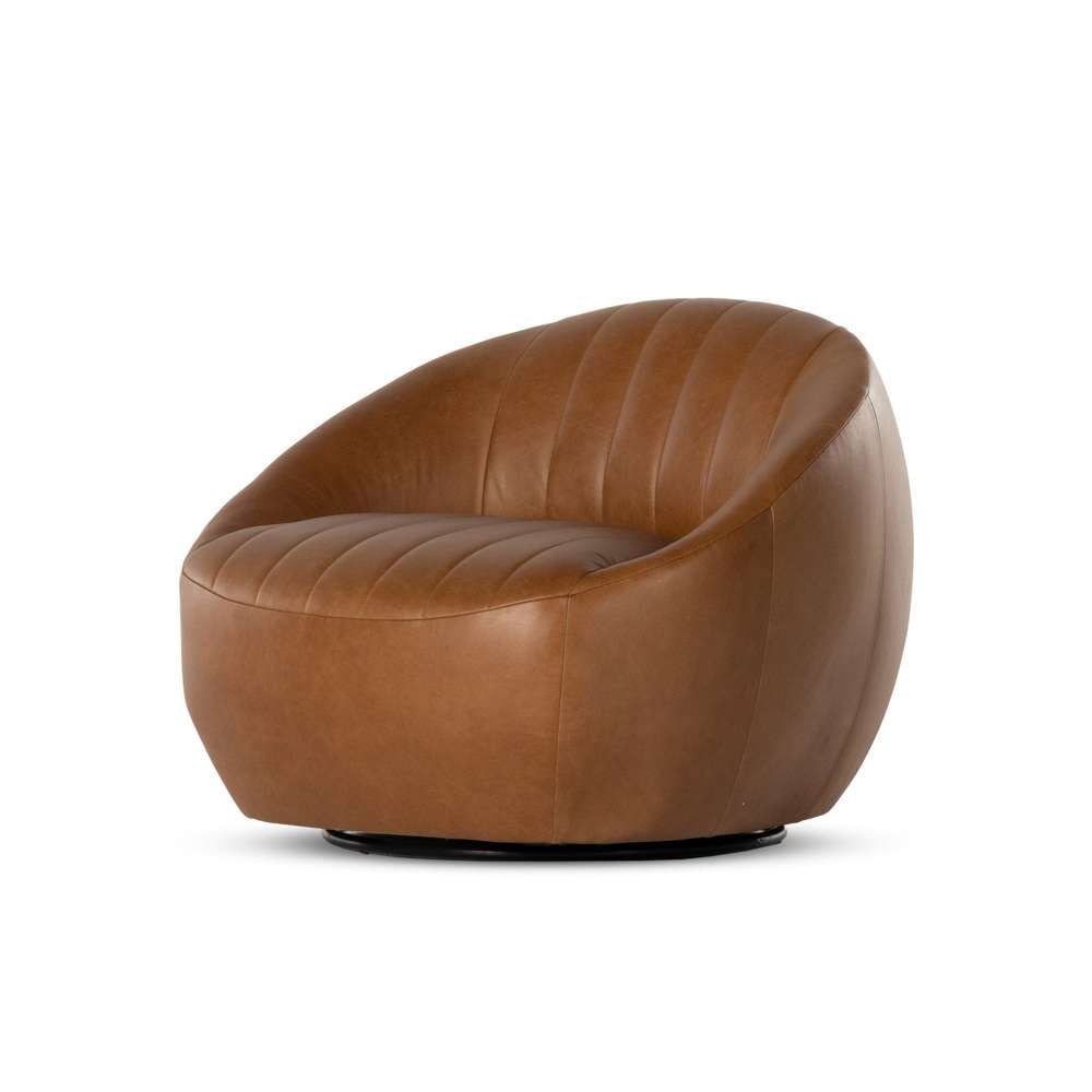 Four Hands - Audie Swivel Chair - Heirloom Sienna - 226408-005 veiw 1