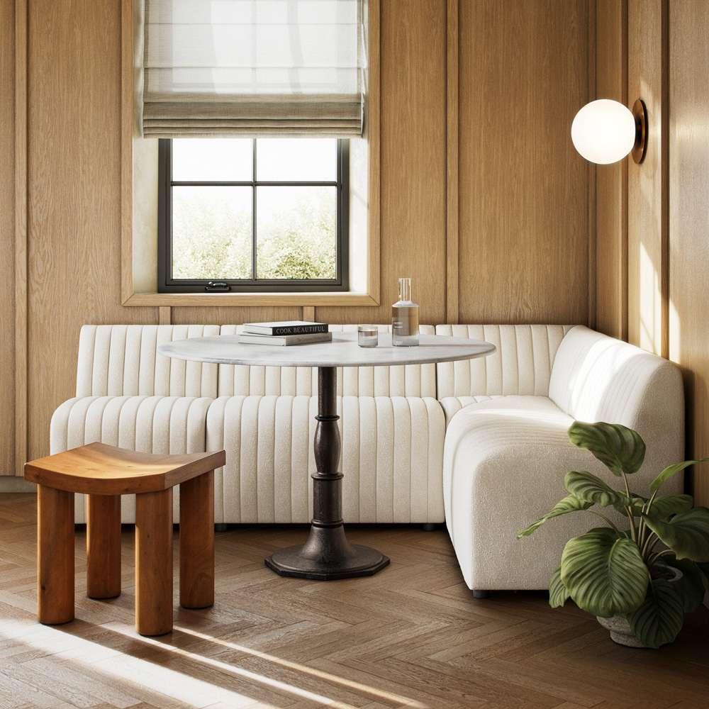 Four Hands - Augustine Dining Banquette, L-Shape - Capri Oatmeal - 231700-001 veiw 5