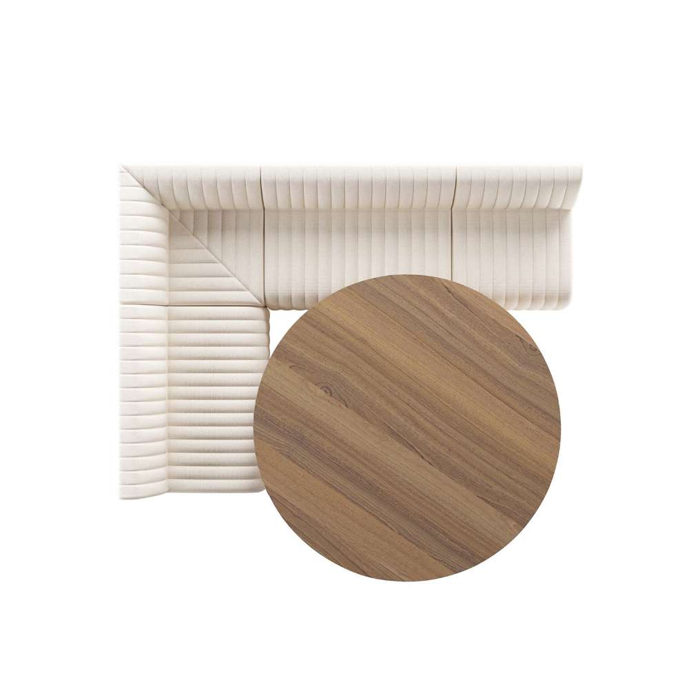 Four Hands - Augustine Dining Banquette, L-Shape - Capri Oatmeal - 231700-001 veiw 9