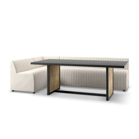 Four Hands - Augustine Dining Banquette, L-Shape - Capri Oatmeal - 231704-001 veiw 2