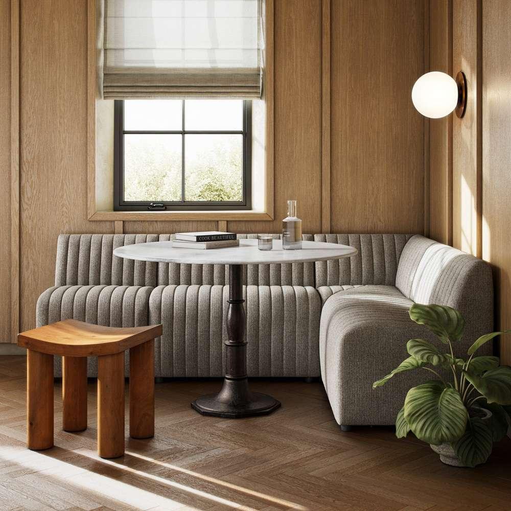 Four Hands - Augustine Dining Banquette, L-Shape - Orly Natural - 231700-002 veiw 5