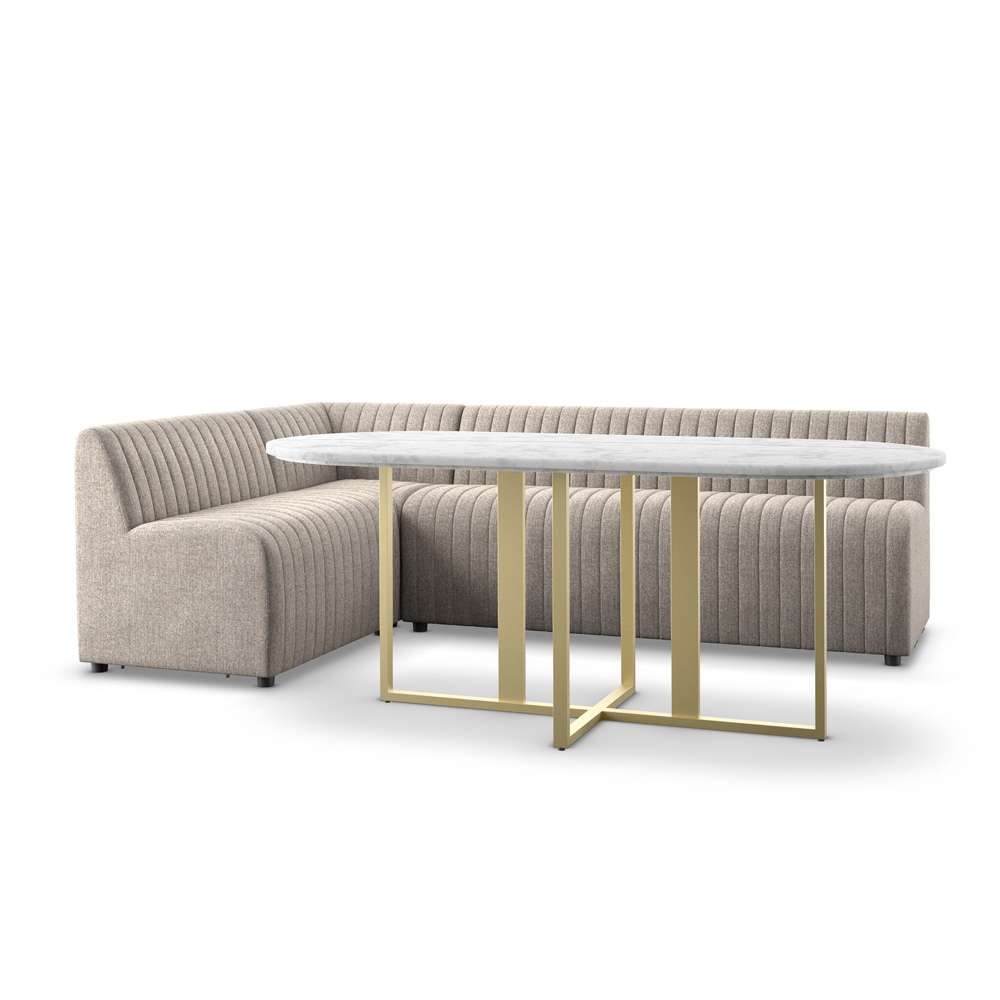 Four Hands - Augustine Dining Banquette, L-Shape - Orly Natural - 231702-002 veiw 2