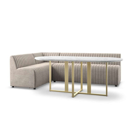 Four Hands - Augustine Dining Banquette, L-Shape - Orly Natural - 231702-002 veiw 6