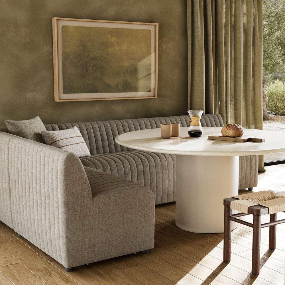 Four Hands - Augustine Dining Banquette, L-Shape - Orly Natural - 231704-002 veiw 5