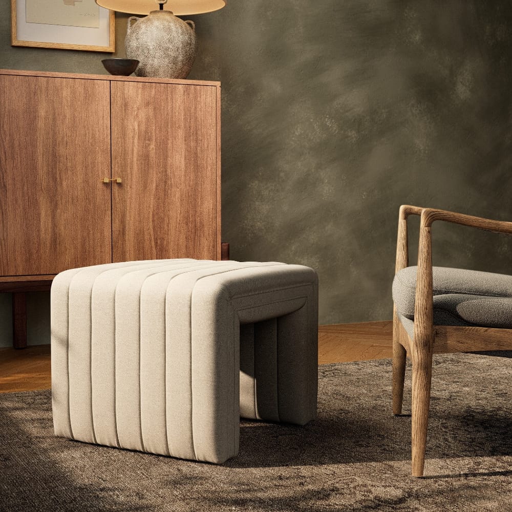 Four Hands - Augustine Ottoman - 21in - Dover Crescent - 108563-002 veiw 5