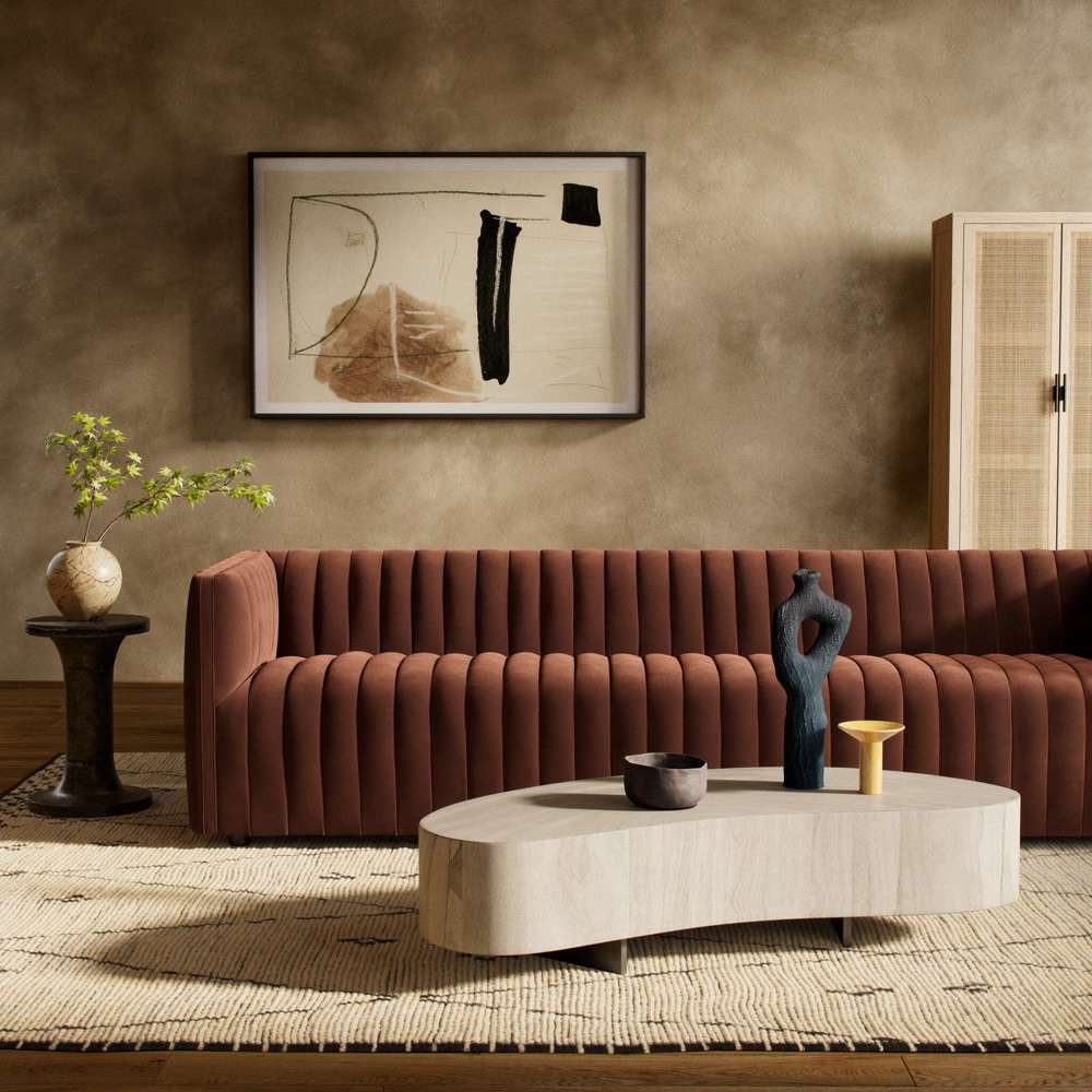Four Hands - Augustine Sofa - Surrey Auburn - 105769-008 veiw 4