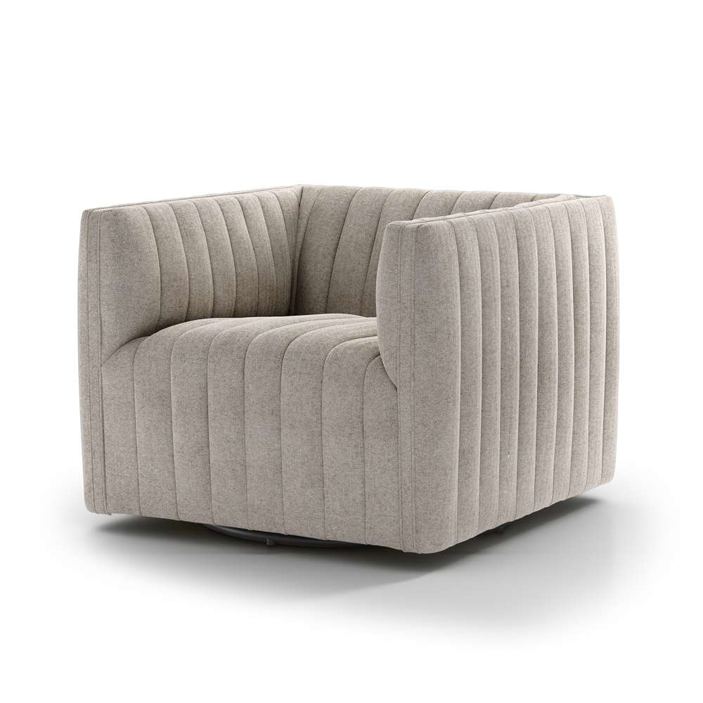 Four Hands - Augustine Swivel Chair - Orly Natural - 105768-007 veiw 1