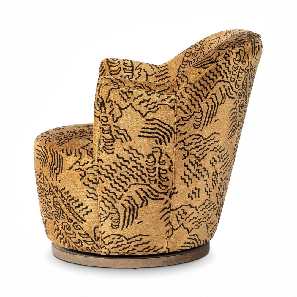 Four Hands - Aurora Swivel Chair - Balkan Ochre - 106102-037 view 3