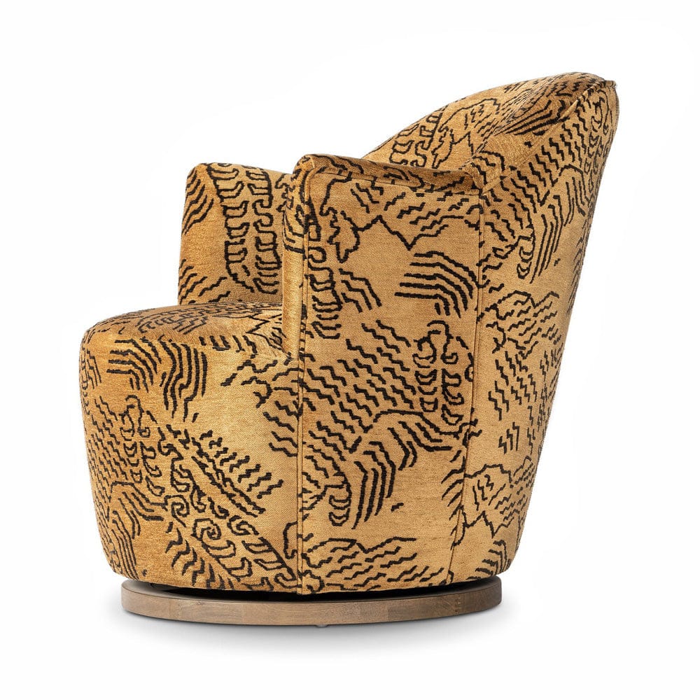 Four Hands - Aurora Swivel Chair - Balkan Ochre - 106102-037 view 4