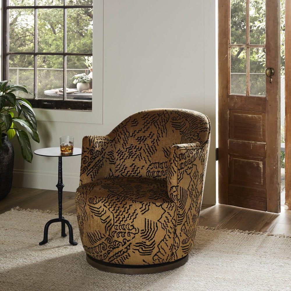Four Hands - Aurora Swivel Chair - Balkan Ochre - 106102-037 view 10
