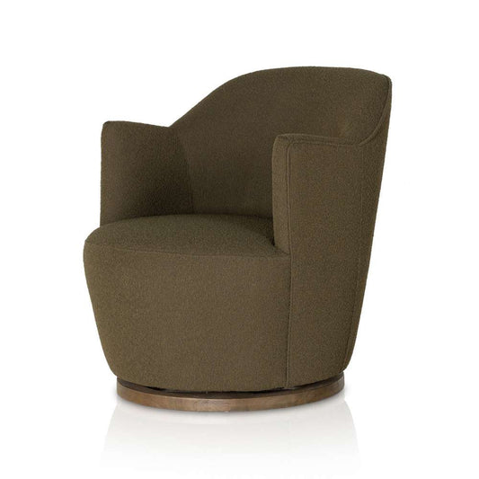 Four Hands - Aurora Swivel Chair - FIQA Boucle Olive - 106102-036 veiw 1