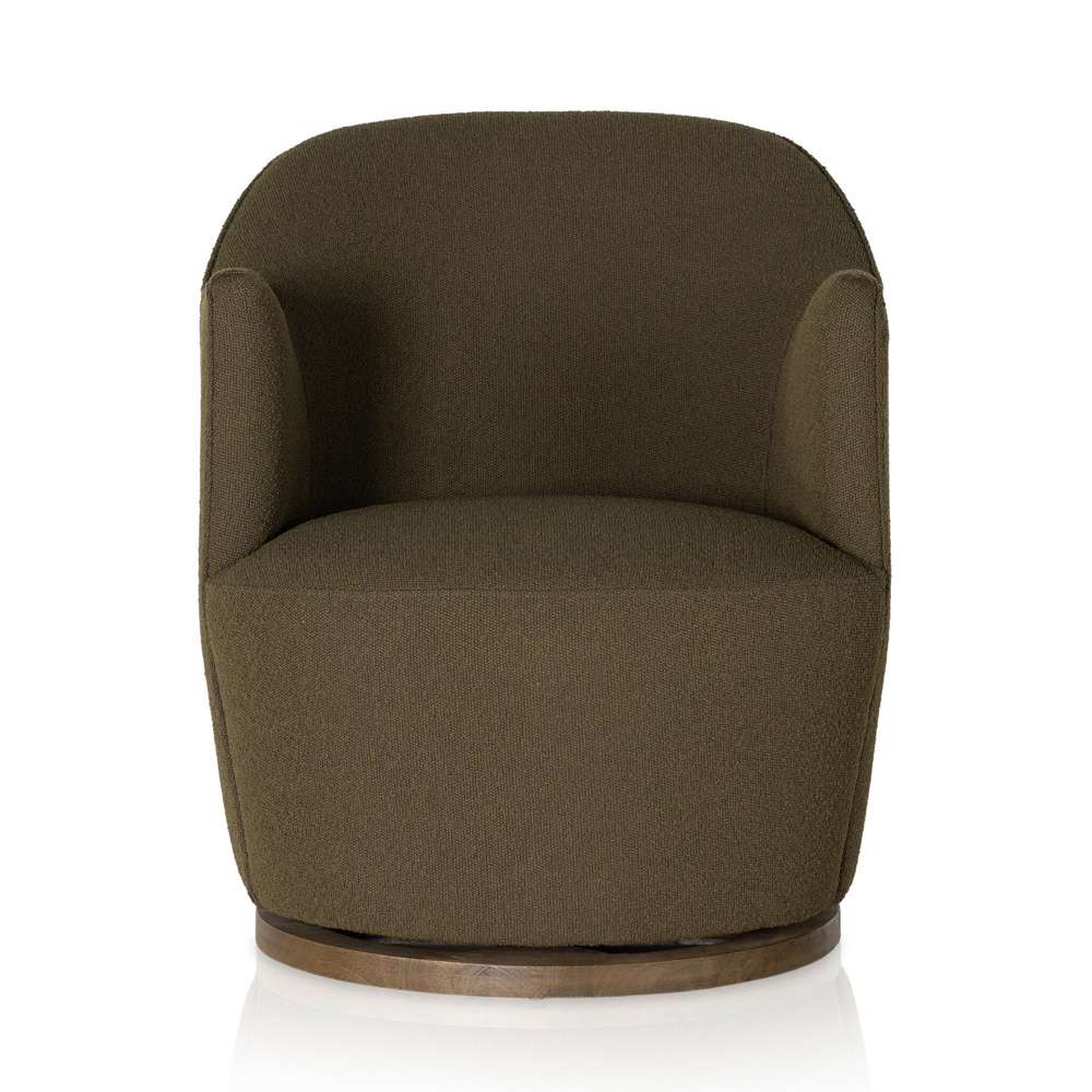 Four Hands - Aurora Swivel Chair - FIQA Boucle Olive - 106102-036 veiw 3