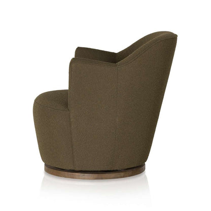 Four Hands - Aurora Swivel Chair - FIQA Boucle Olive - 106102-036 veiw 7