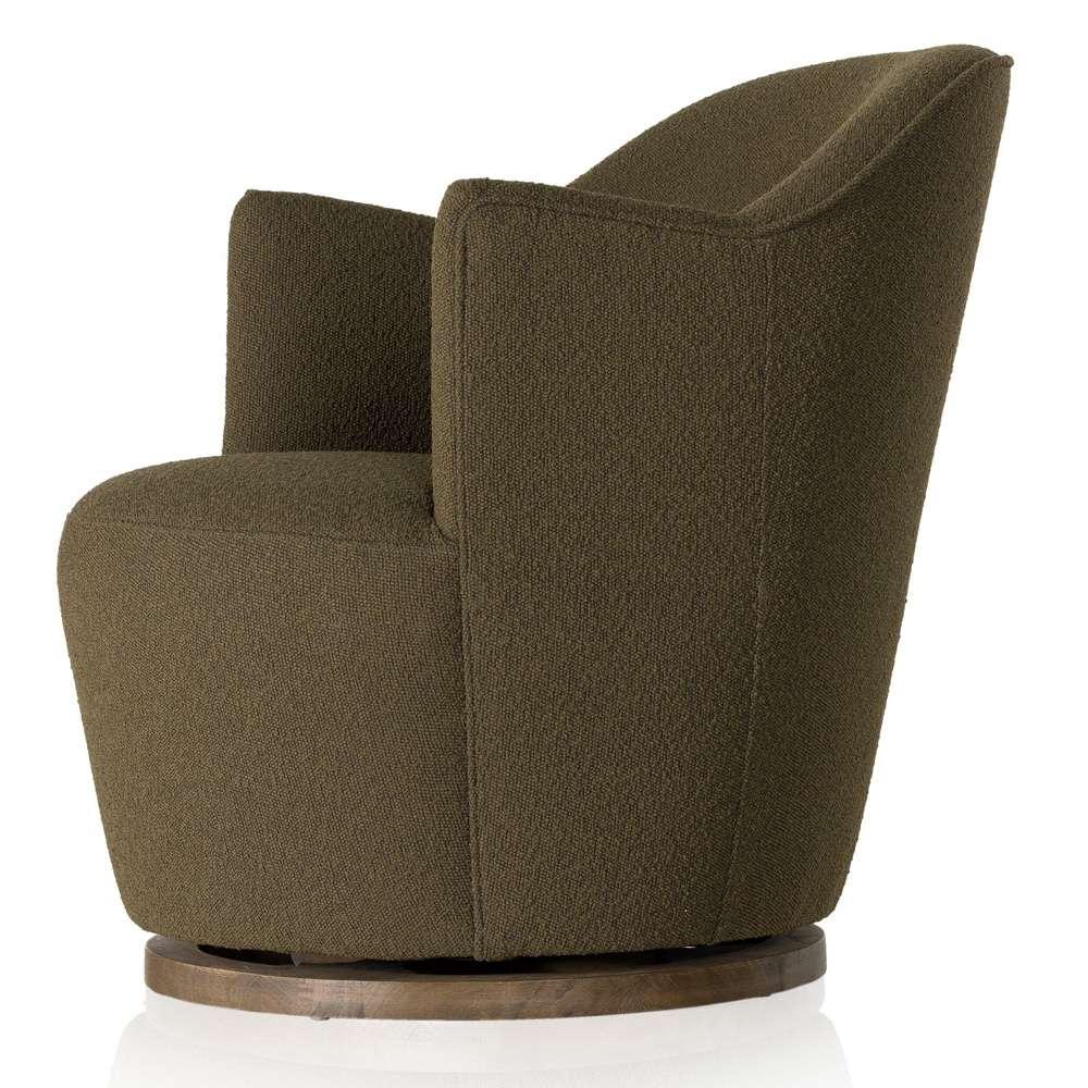 Four Hands - Aurora Swivel Chair - FIQA Boucle Olive - 106102-036 veiw 8