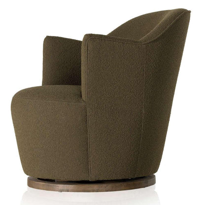 Four Hands - Aurora Swivel Chair - FIQA Boucle Olive - 106102-036 veiw 8