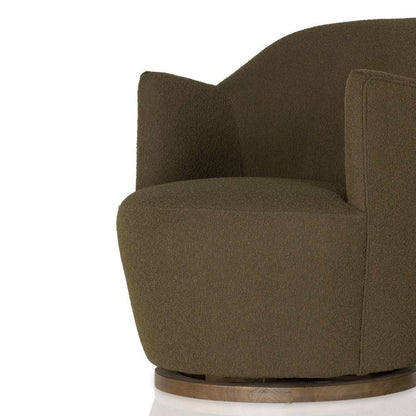 Four Hands - Aurora Swivel Chair - FIQA Boucle Olive - 106102-036 veiw 13