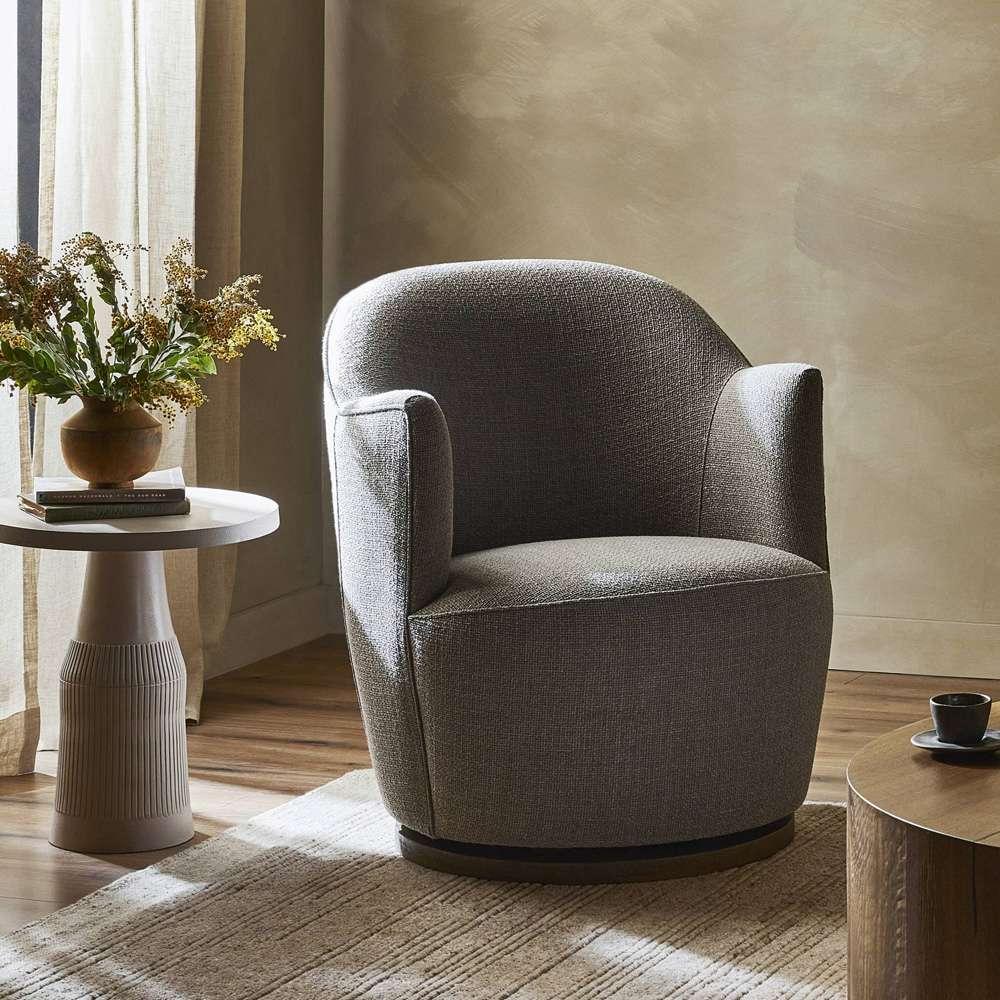Four Hands - Aurora Swivel Chair - Gibson Silver - 106102-025 veiw 4