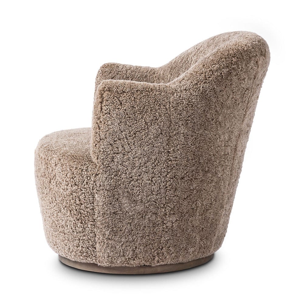 Four Hands - Aurora Swivel Chair - Taupe Shearling - 106102-038 view 3
