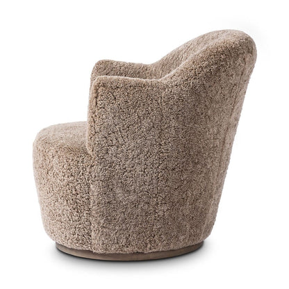 Four Hands - Aurora Swivel Chair - Taupe Shearling - 106102-038 view 3