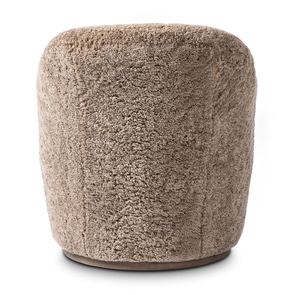 Four Hands - Aurora Swivel Chair - Taupe Shearling - 106102-038 view 5