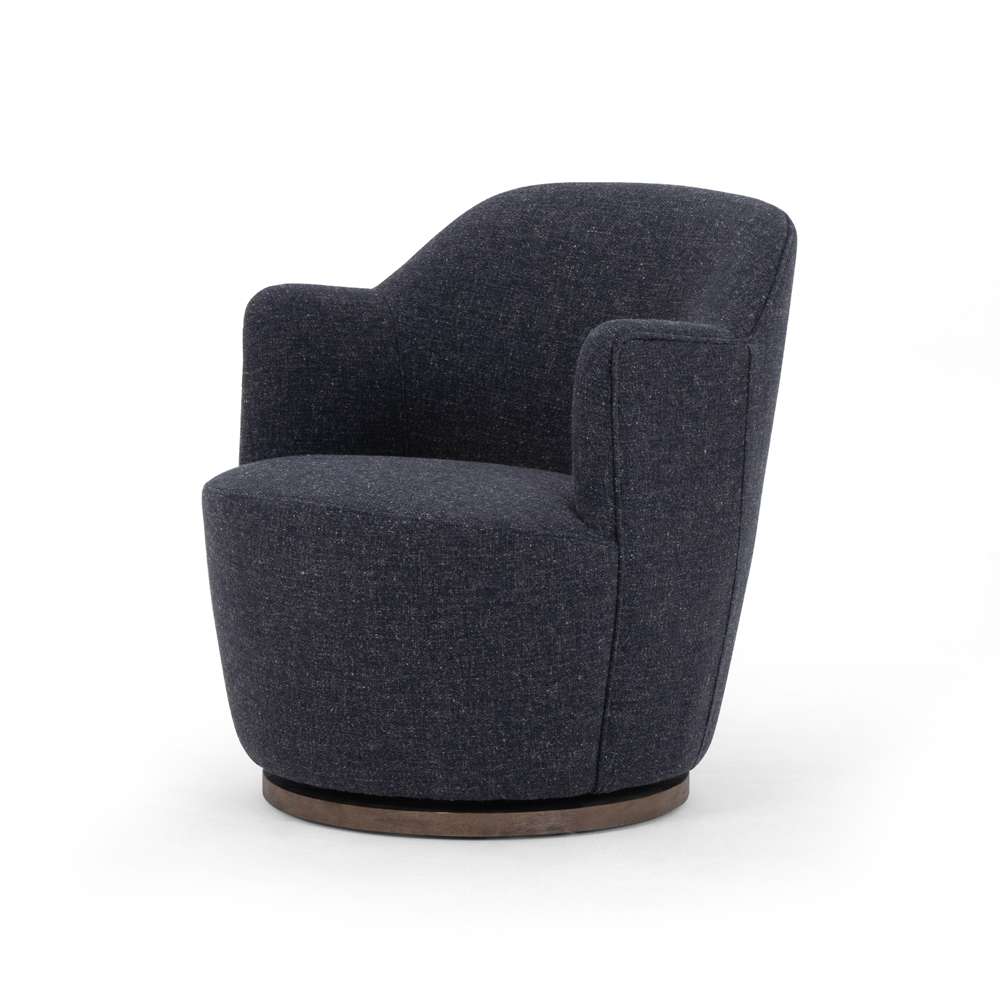 Four Hands - Aurora Swivel Chair - Thames Slate - 106102-023 veiw 1