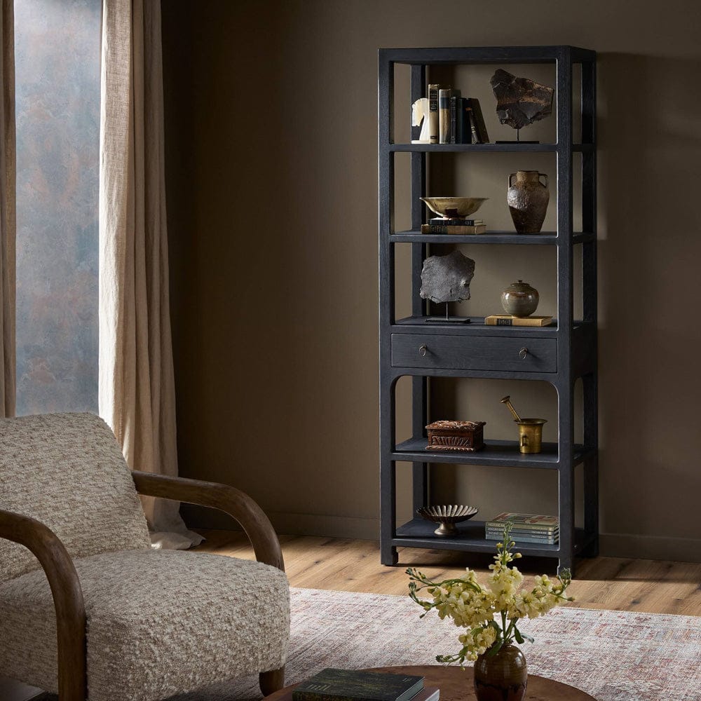 Four Hands - Avedon Bookcase - Aged Black Oak - 248832-005 view 12