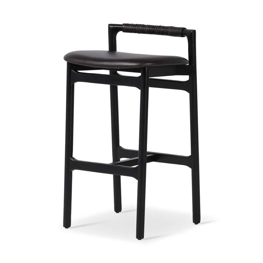 Four Hands - Baden Bar Stool - Sonoma Black - 233519-005 veiw 1