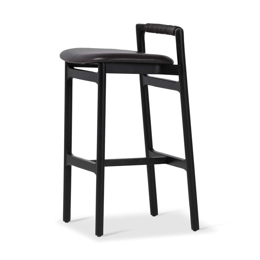 Four Hands - Baden Bar Stool - Sonoma Black - 233519-005 veiw 5