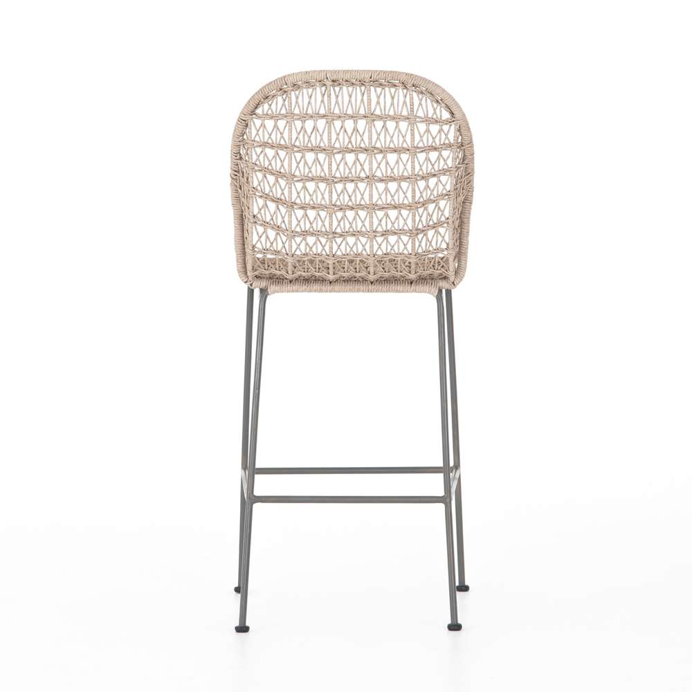 Four Hands - Bandera Outdoor Woven Bar Stool - Wht - JLAN-124B veiw 2