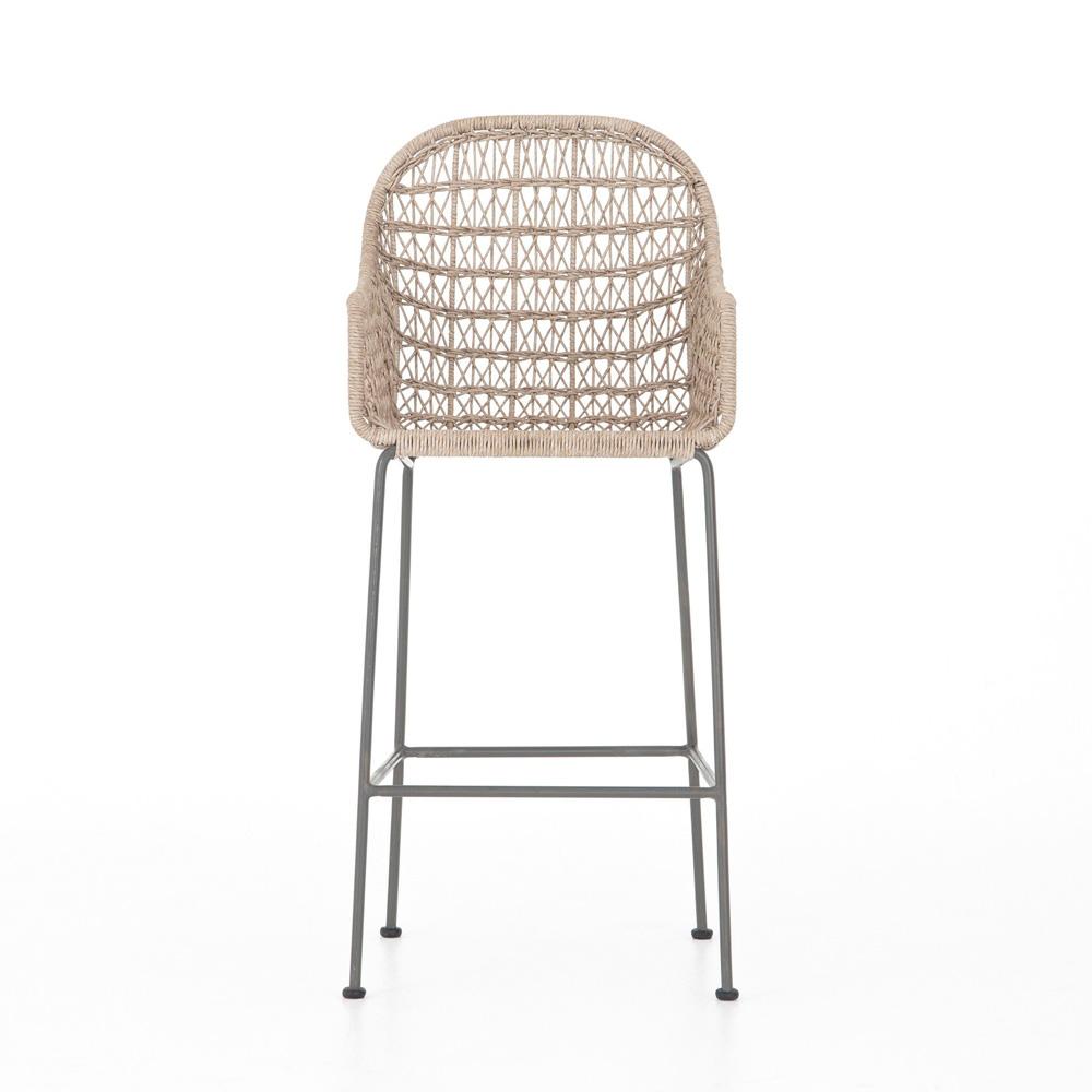 Four Hands - Bandera Outdoor Woven Bar Stool - Wht - JLAN-124B veiw 6
